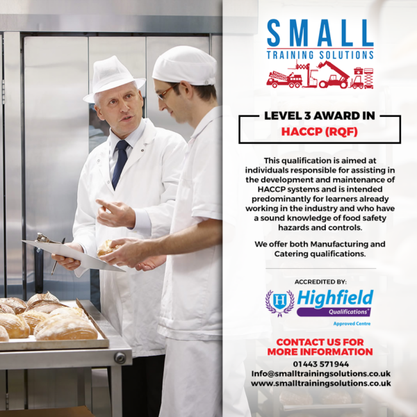 Level 3 Award in HACCP Small Training Solutions